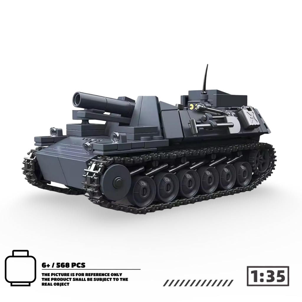 Sturmpanzer German Tank (568 PCS) – WW2 Brick Compatible Military Build