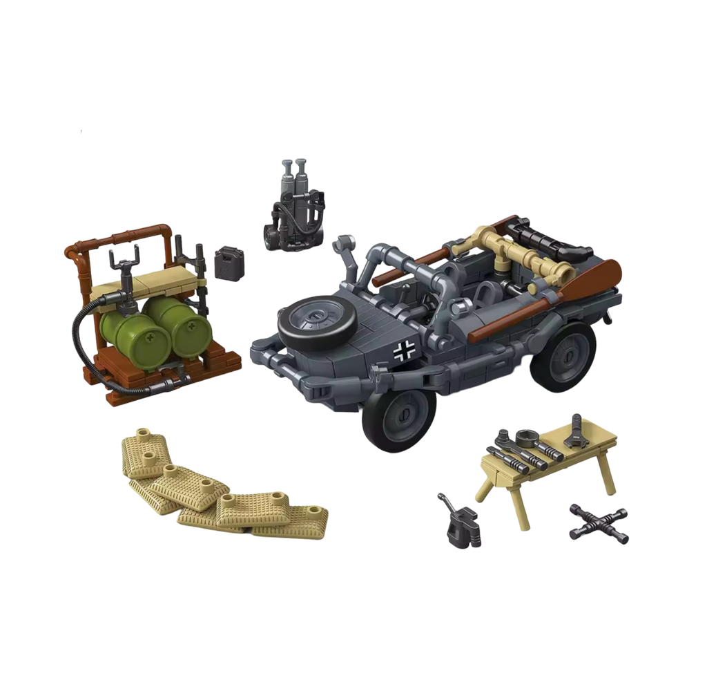 German Type 166 Schwimmwagen – 361 PCS Military Brick Model (1:35 Scale)