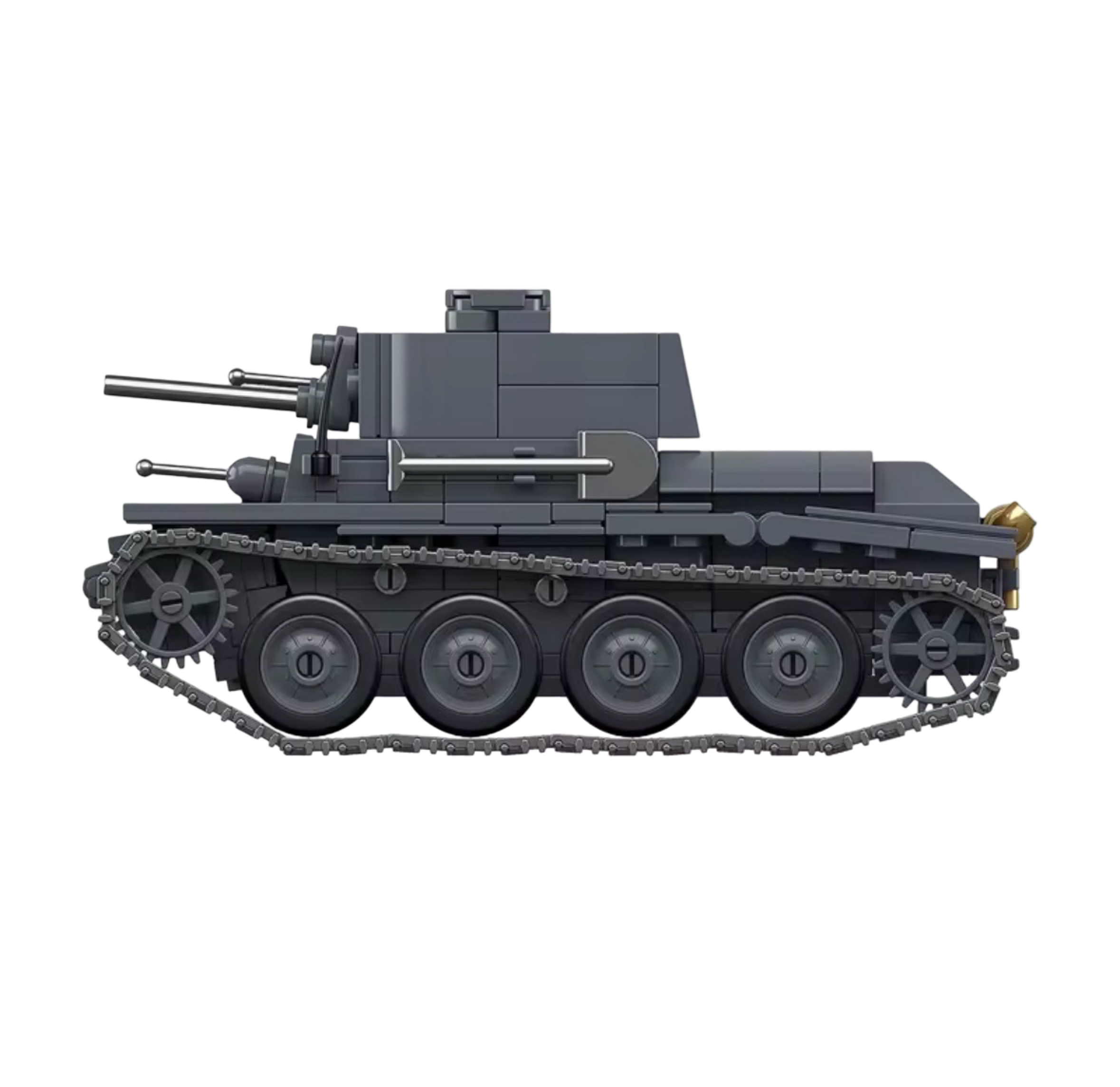 German Light Tank PZ.KPFW.38T (414PCS) – WW2 Brick Compatible Military Build