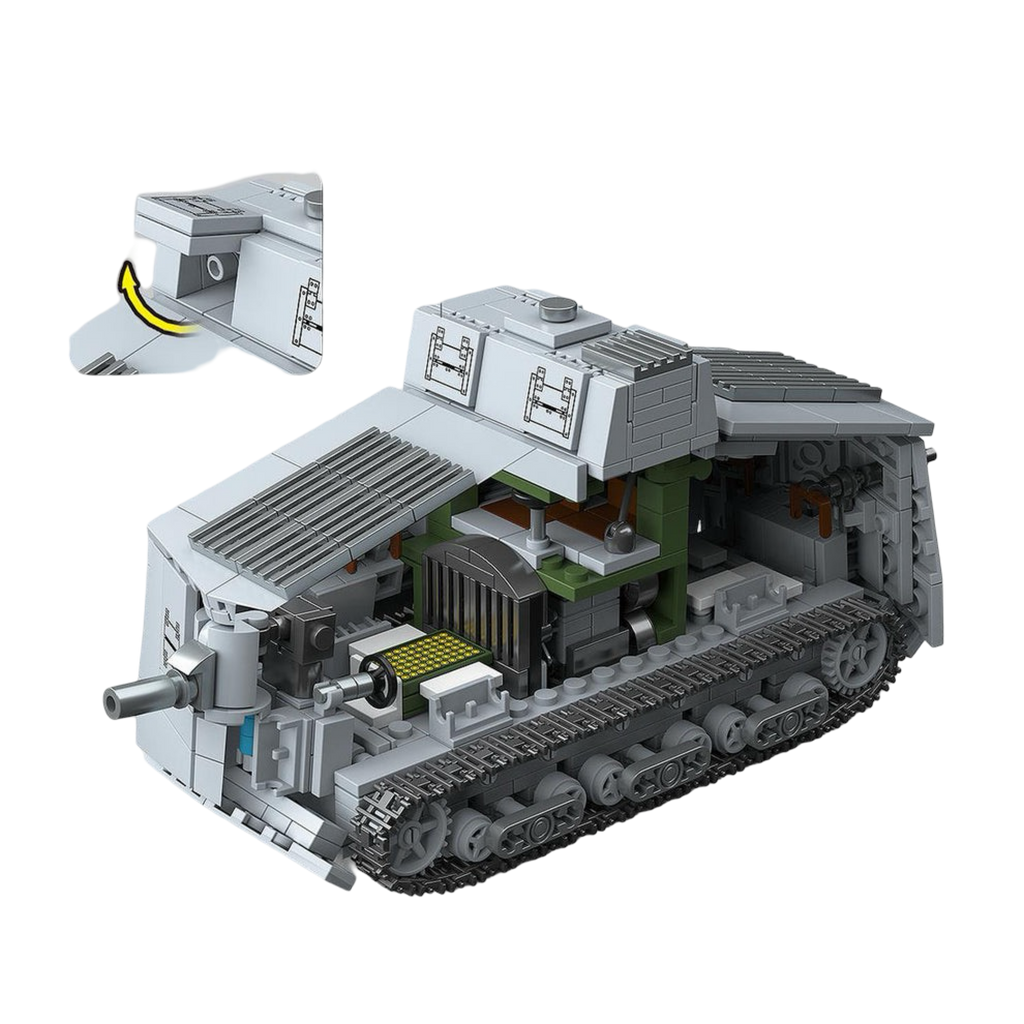 A7V Heavy Tank (920 PCS) – WW1 Brick Compatible Military Build