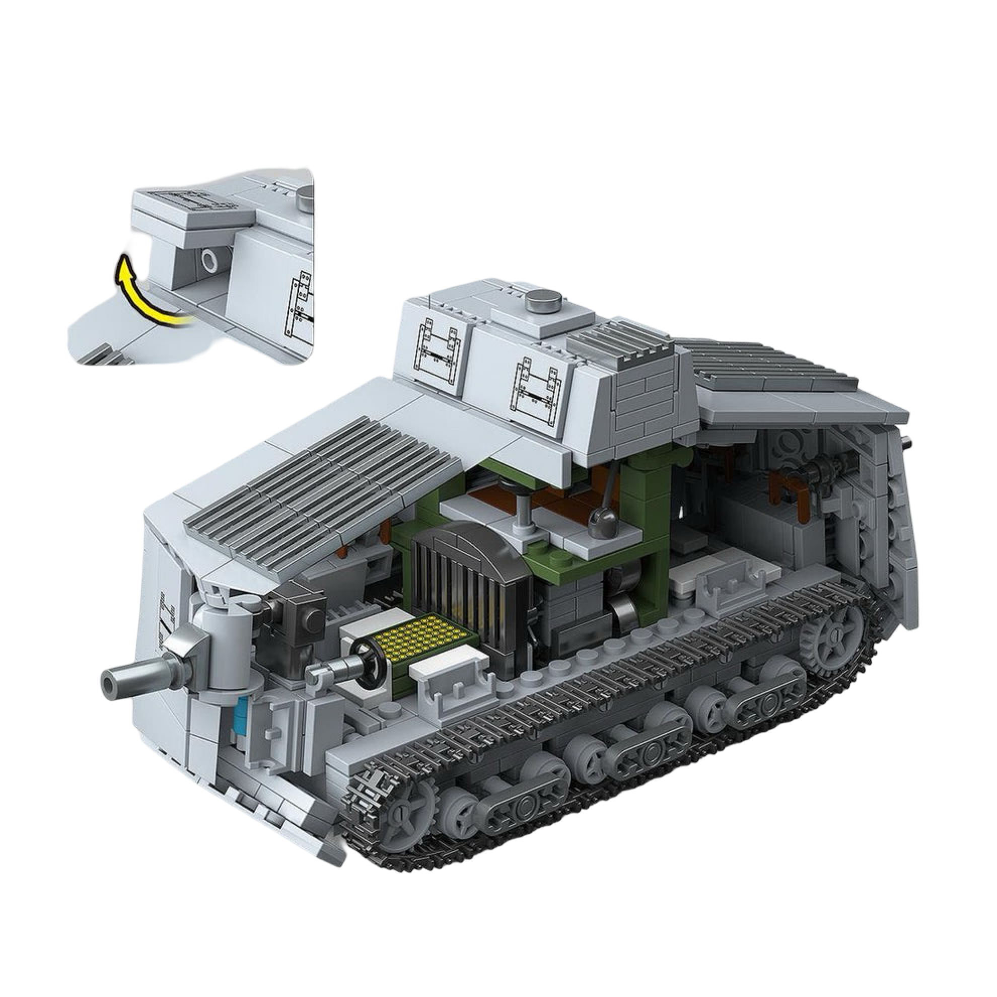 A7V Heavy Tank (920 PCS) – WW1 Brick Compatible Military Build