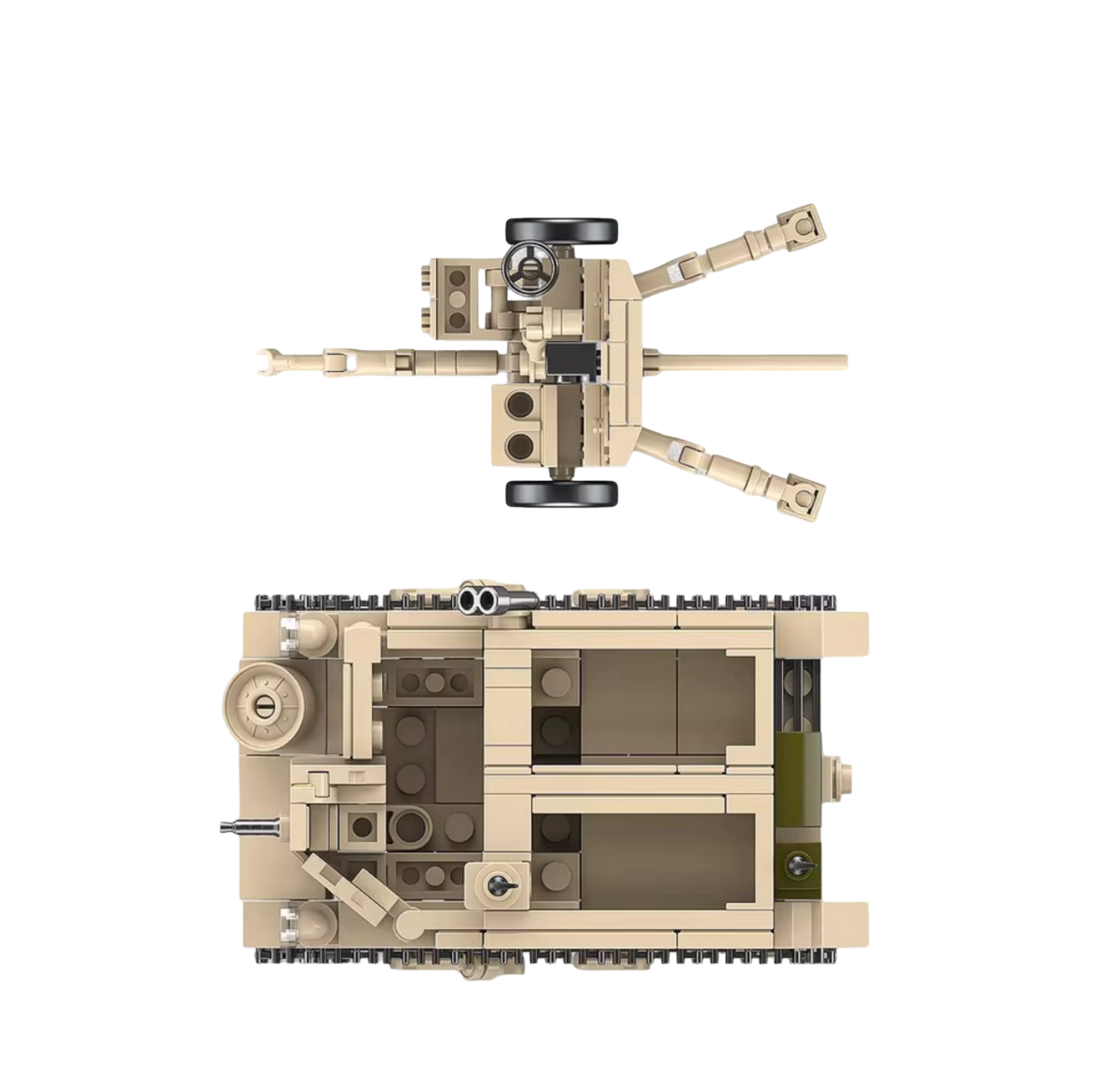 British Bren Gun Carrier Ordnance QF 2lber (389PCS) – WW2 Brick Compatible Military Build