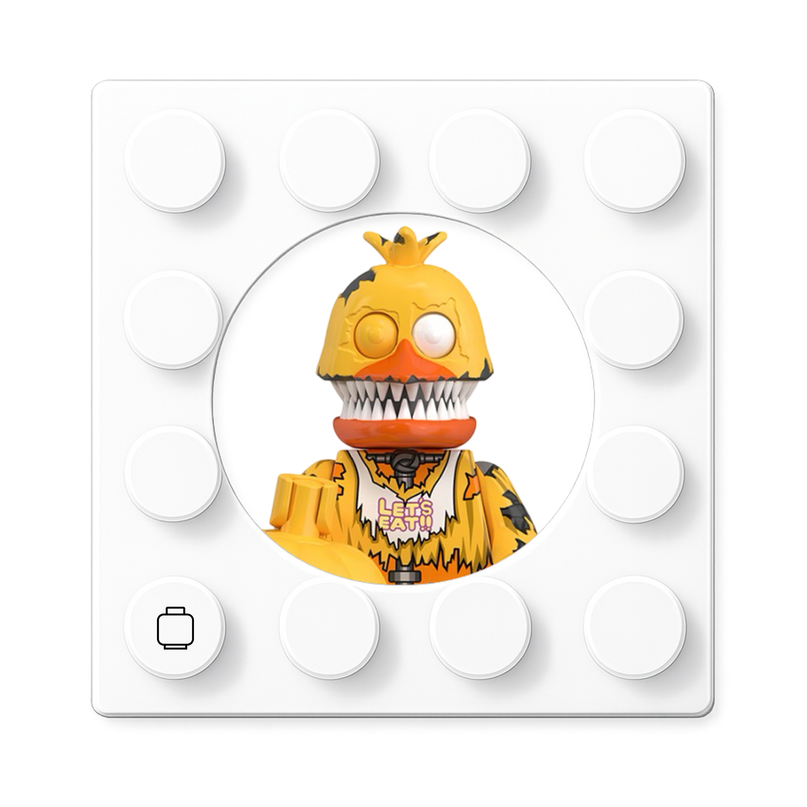 Freddy Five Nights Nightmare Animatronics Figure Toppers with 360-Degree Printing & Free Display Stand Durable Premium Plastic