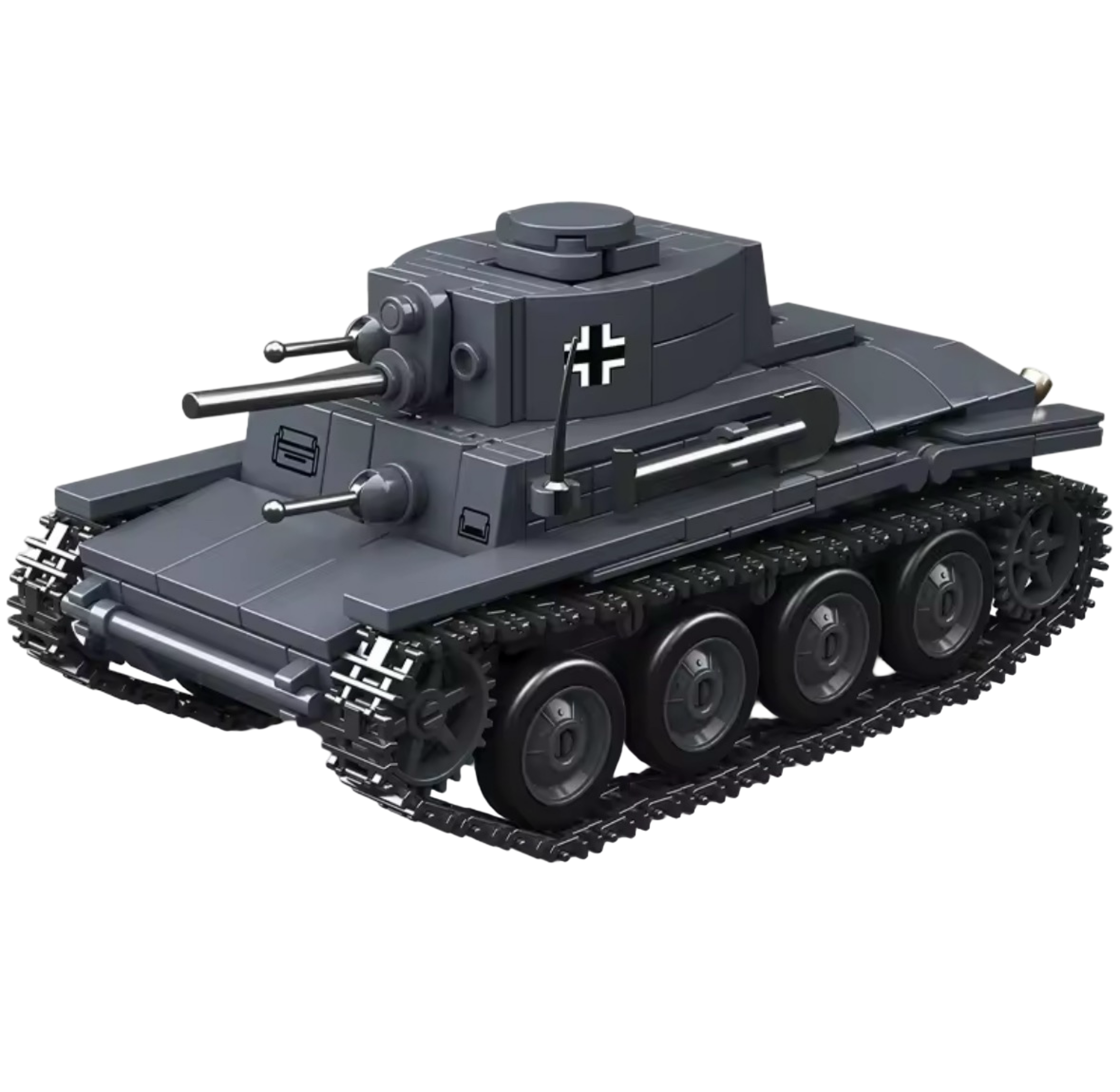 German Light Tank PZ.KPFW.38T (414PCS) – WW2 Brick Compatible Military Build