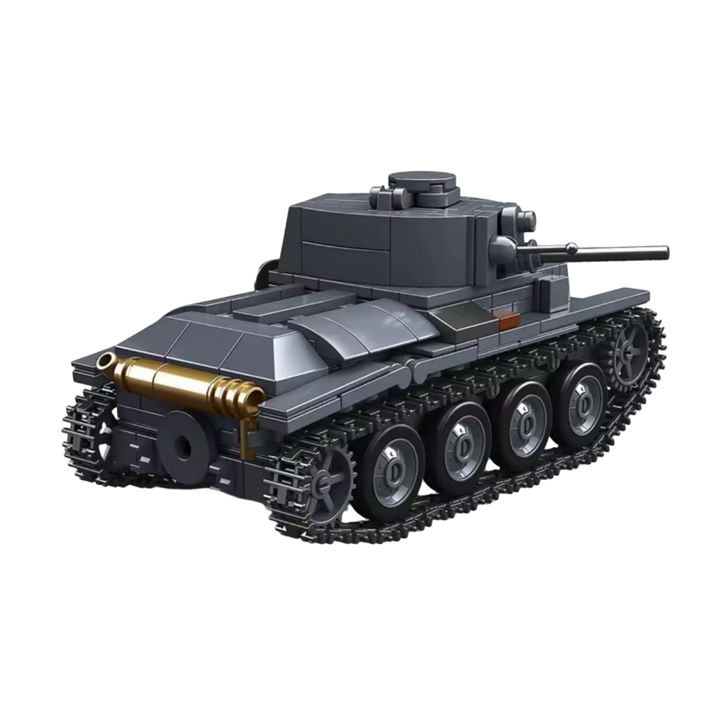 German Light Tank PZ.KPFW.38T (414PCS) – WW2 Brick Compatible Military Build