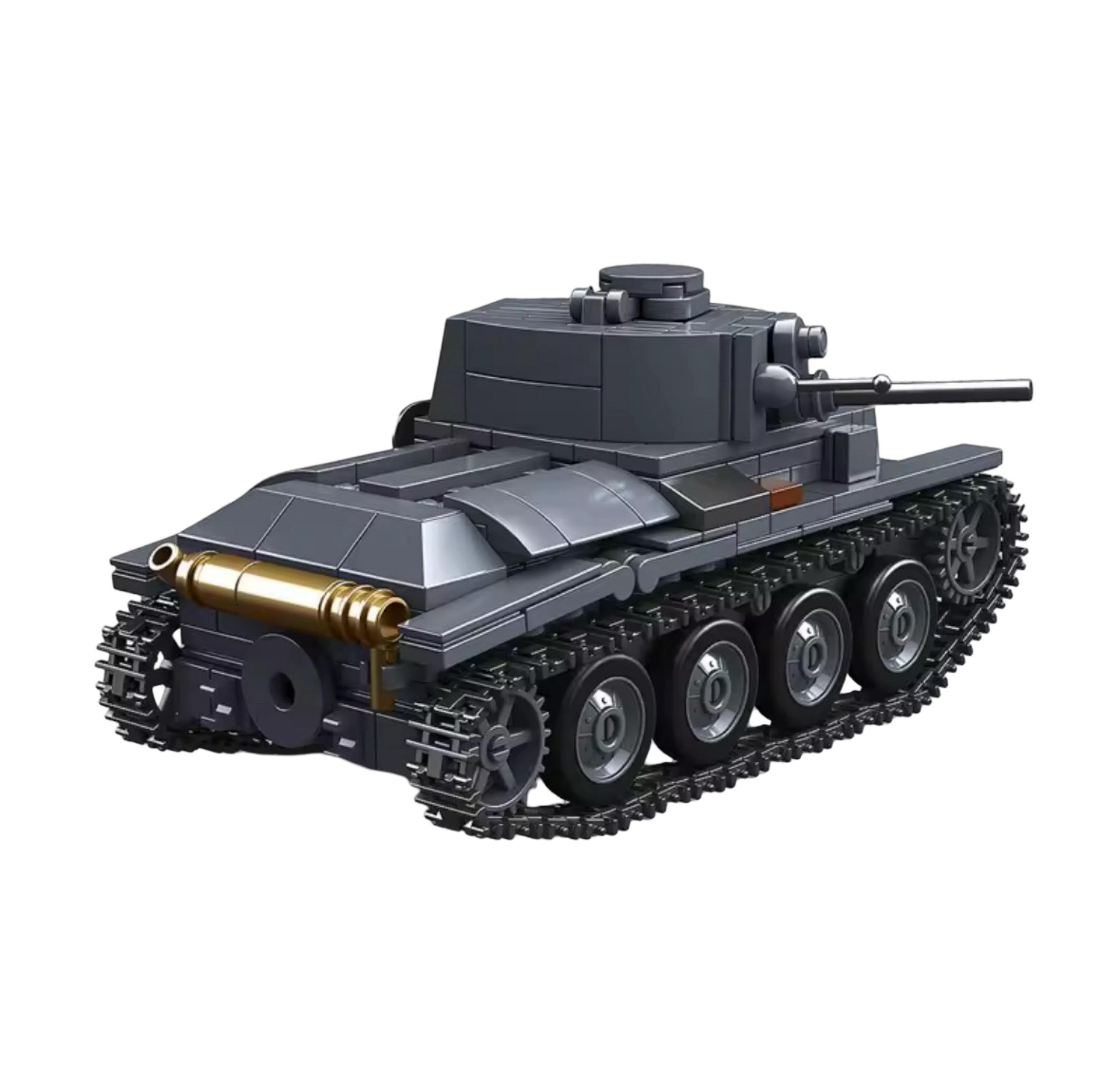 German Light Tank PZ.KPFW.38T (414PCS) – WW2 Brick Compatible Military Build